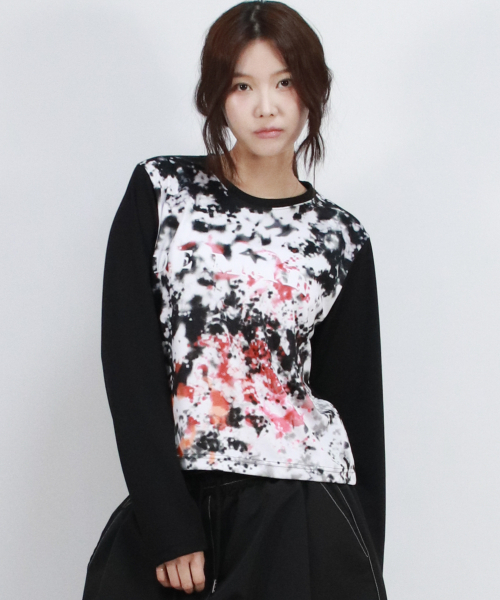 DEMARC(ドゥマーク)の「Graffiti Logo Graphic Slim Fit Long Sleeve T-shirt VER.2(Tシャツ/カットソー・レディース・ブラック・FREE)」の10枚目の写真