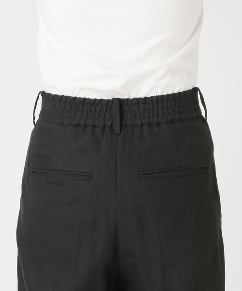 journal standard L'essage（ジャーナルスタンダードレサージュ）の「LINEN 2タックパンツ（その他パンツ・レディース・カーキ/ブラック/アイボリー・36/38）」の7枚目の写真