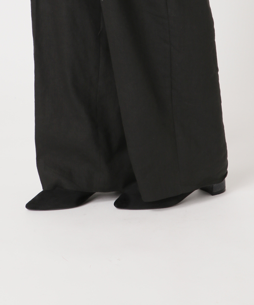 journal standard L'essage（ジャーナルスタンダードレサージュ）の「LINEN 2タックパンツ（その他パンツ・レディース・カーキ/ブラック/アイボリー・36/38）」の9枚目の写真