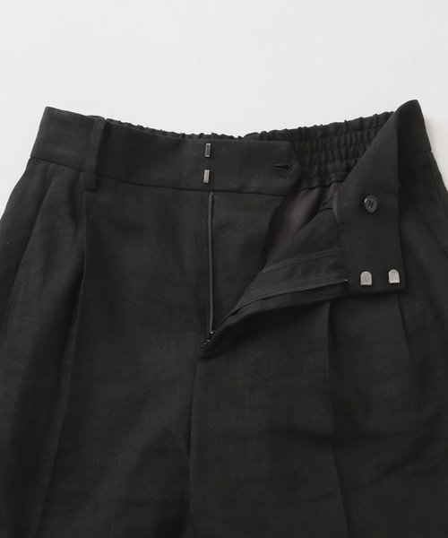 journal standard L'essage（ジャーナルスタンダードレサージュ）の「LINEN 2タックパンツ（その他パンツ・レディース・カーキ/ブラック/アイボリー・36/38）」の10枚目の写真