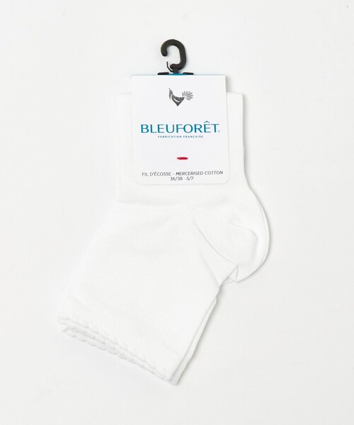 BLEU FORET(ブルーフォレ)の「<BLEU FORET>RICK RUCK ソックス(ソックス/靴下・レディース・ホワイト/ブラック・36/38)」の2枚目の写真