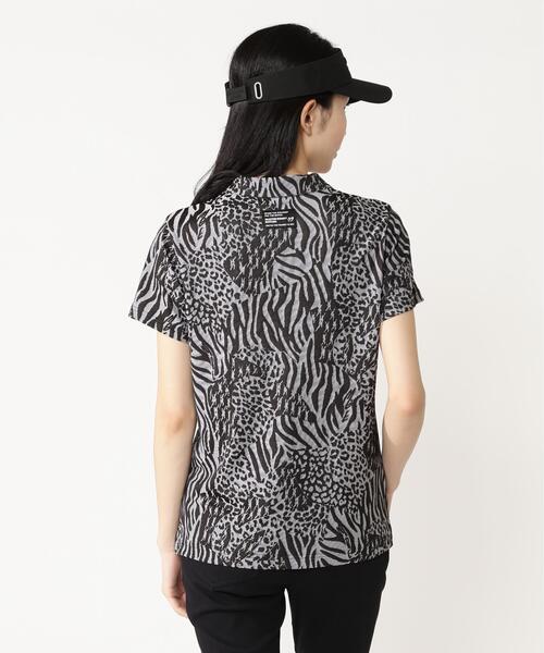 MASTER BUNNY EDITION（マスターバニーエディション）の「【MASTER BUNNY EDITION】千鳥ジャガード（ポロシャツ・レディース・ブラック/グレー/ベージュ・MEDIUM/LARGE/SMALL）」の19枚目の写真