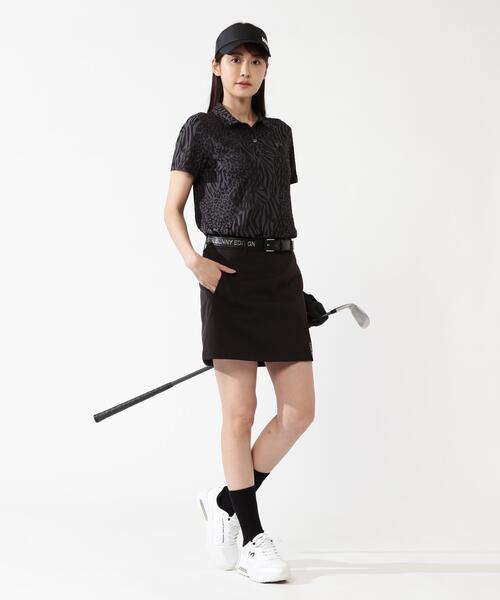 MASTER BUNNY EDITION（マスターバニーエディション）の「【MASTER BUNNY EDITION】千鳥ジャガード（ポロシャツ・レディース・ブラック/グレー/ベージュ・MEDIUM/LARGE/SMALL）」の22枚目の写真