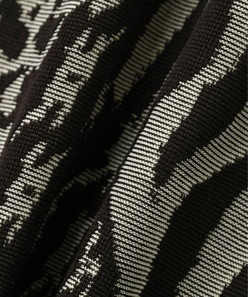 MASTER BUNNY EDITION（マスターバニーエディション）の「【MASTER BUNNY EDITION】千鳥ジャガード（ポロシャツ・レディース・ブラック/グレー/ベージュ・MEDIUM/LARGE/SMALL）」の15枚目の写真