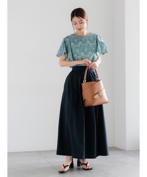 Te chichi（テチチ）の「【LIBERTY FABRICS】フレアスリーブブラウス（シャツ/ブラウス・レディース・ターコイズブルー/チャコールグレー・F）」の17枚目の写真