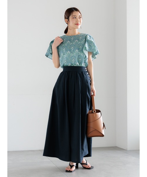 Te chichi（テチチ）の「【LIBERTY FABRICS】フレアスリーブブラウス（シャツ/ブラウス・レディース・ターコイズブルー/チャコールグレー・F）」の18枚目の写真