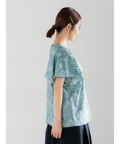 Te chichi（テチチ）の「【LIBERTY FABRICS】フレアスリーブブラウス（シャツ/ブラウス・レディース・ターコイズブルー/チャコールグレー・F）」の21枚目の写真