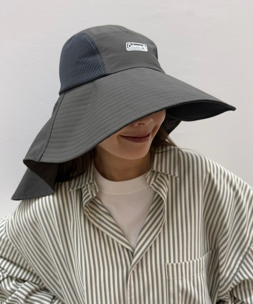 COLEMAN（コールマン）の「【Coleman】サンシェード付きジェットハット 187-0265（ハット・レディース・ライトベージュ/チャコールグレー・FREE）」の2枚目の写真