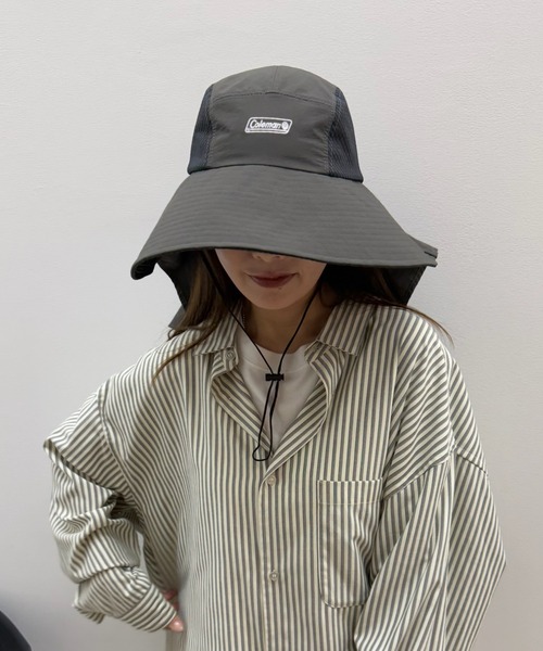 COLEMAN（コールマン）の「【Coleman】サンシェード付きジェットハット 187-0265（ハット・レディース・ライトベージュ/チャコールグレー・FREE）」の20枚目の写真