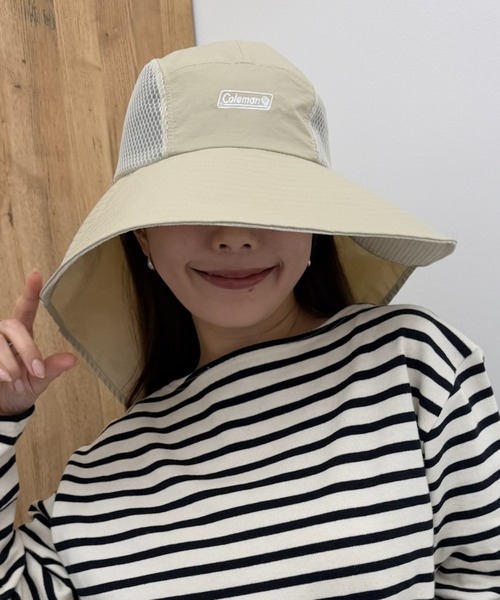 COLEMAN（コールマン）の「【Coleman】サンシェード付きジェットハット 187-0265（ハット・レディース・ライトベージュ/チャコールグレー・FREE）」の5枚目の写真