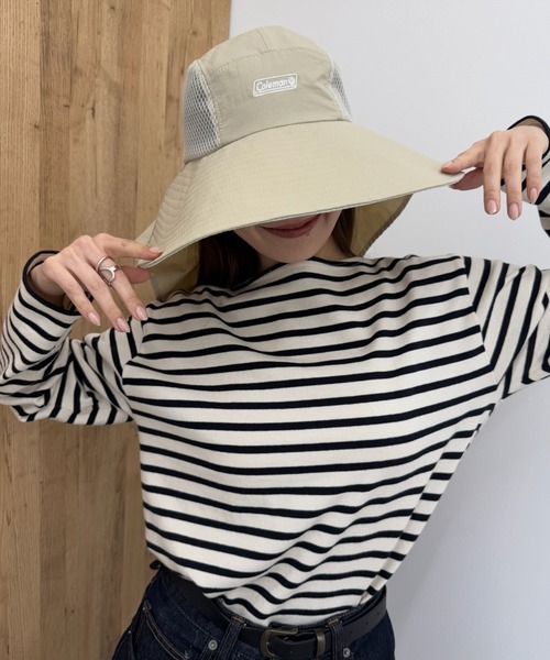 COLEMAN（コールマン）の「【Coleman】サンシェード付きジェットハット 187-0265（ハット・レディース・ライトベージュ/チャコールグレー・FREE）」の8枚目の写真