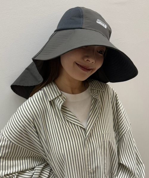 COLEMAN（コールマン）の「【Coleman】サンシェード付きジェットハット 187-0265（ハット・レディース・ライトベージュ/チャコールグレー・FREE）」の19枚目の写真