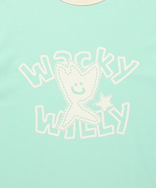 Wacky WiLLy(ワッキーウィリー)の「キキ リンガー 半袖Tシャツ ミント(Tシャツ/カットソー・レディース・その他・SMALL/MEDIUM/LARGE/X-LARGE)」の5枚目の写真