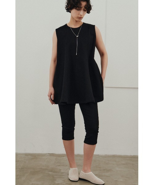 STYLEMIXER（スタイルミキサー）の「パネルフレアデニムチュニック（タンクトップ・レディース・ブラック/ホワイト・SMALL/MEDIUM）」の11枚目の写真