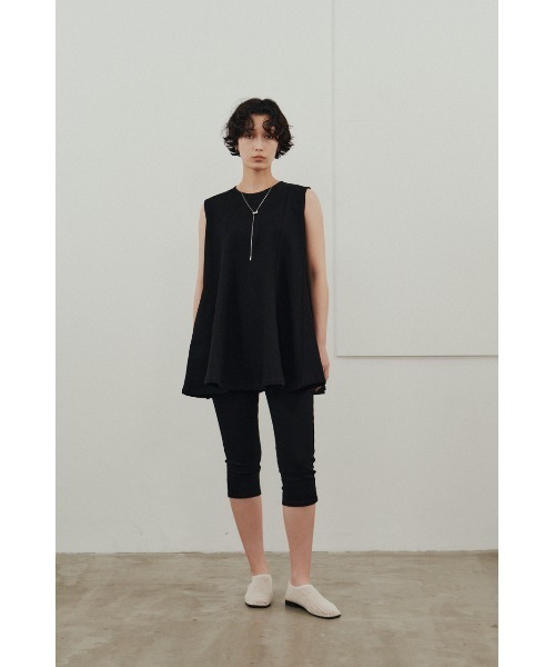 STYLEMIXER（スタイルミキサー）の「パネルフレアデニムチュニック（タンクトップ・レディース・ブラック/ホワイト・SMALL/MEDIUM）」の12枚目の写真