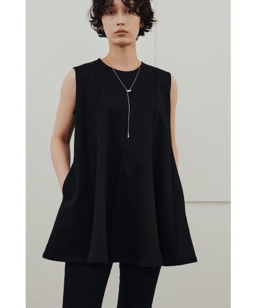STYLEMIXER（スタイルミキサー）の「パネルフレアデニムチュニック（タンクトップ・レディース・ブラック/ホワイト・SMALL/MEDIUM）」の15枚目の写真