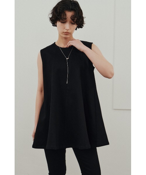 STYLEMIXER（スタイルミキサー）の「パネルフレアデニムチュニック（タンクトップ・レディース・ブラック/ホワイト・SMALL/MEDIUM）」の16枚目の写真