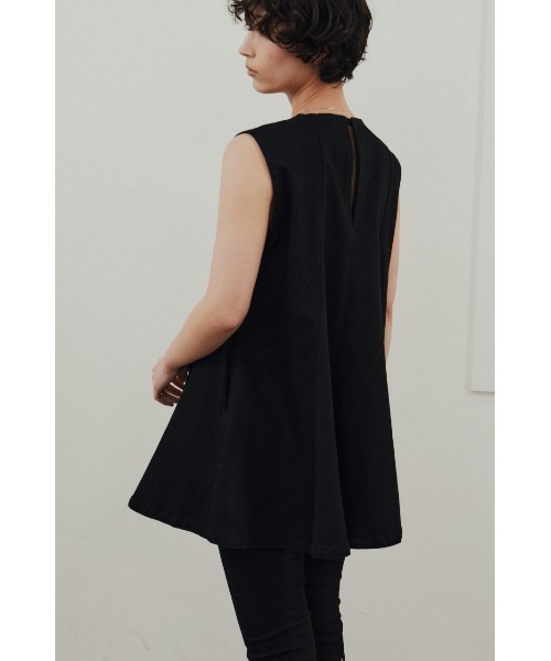 STYLEMIXER（スタイルミキサー）の「パネルフレアデニムチュニック（タンクトップ・レディース・ブラック/ホワイト・SMALL/MEDIUM）」の17枚目の写真