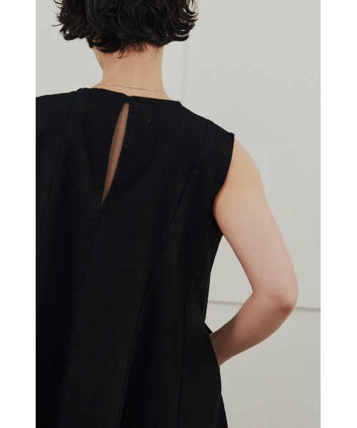 STYLEMIXER（スタイルミキサー）の「パネルフレアデニムチュニック（タンクトップ・レディース・ブラック/ホワイト・SMALL/MEDIUM）」の18枚目の写真