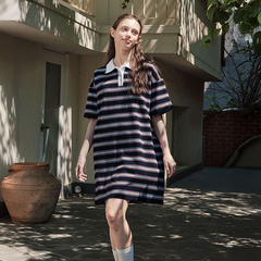 striped polo onepiece / ストライプポロワンピース（ワンピース