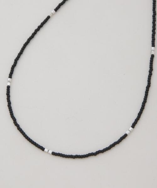 NANO universe（ナノユニバース）の「メタルビーズネックレス（ネックレス・レディース・アイボリー/ブラック/グレー・F）」の7枚目の写真