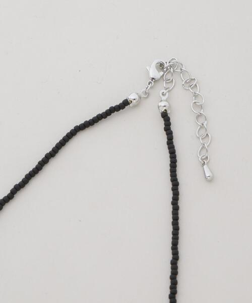 NANO universe（ナノユニバース）の「メタルビーズネックレス（ネックレス・レディース・アイボリー/ブラック/グレー・F）」の9枚目の写真