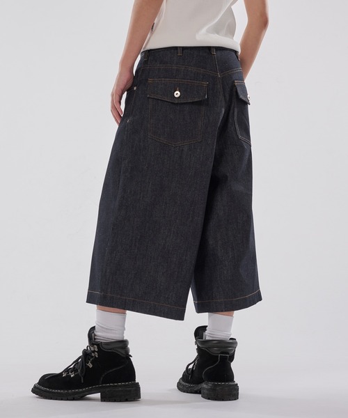 WISH FOR EVER（ウィッシュフォーエバー）の「ASSORT FLARE SHORTS（JORTS）/アソート フレア ショーツ（ジョーツ）（その他パンツ・メンズ・ライトブルー/インディゴブルー/カモフラージュ・SMALL/MEDIUM/LARGE）」の19枚目の写真