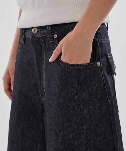 WISH FOR EVER（ウィッシュフォーエバー）の「ASSORT FLARE SHORTS（JORTS）/アソート フレア ショーツ（ジョーツ）（その他パンツ・メンズ・ライトブルー/インディゴブルー/カモフラージュ・SMALL/MEDIUM/LARGE）」の13枚目の写真