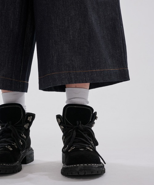 WISH FOR EVER（ウィッシュフォーエバー）の「ASSORT FLARE SHORTS（JORTS）/アソート フレア ショーツ（ジョーツ）（その他パンツ・メンズ・ライトブルー/インディゴブルー/カモフラージュ・SMALL/MEDIUM/LARGE）」の14枚目の写真