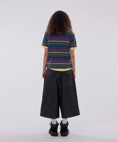 WISH FOR EVER（ウィッシュフォーエバー）の「ASSORT FLARE SHORTS（JORTS）/アソート フレア ショーツ（ジョーツ）（その他パンツ・メンズ・ライトブルー/インディゴブルー/カモフラージュ・SMALL/MEDIUM/LARGE）」の7枚目の写真