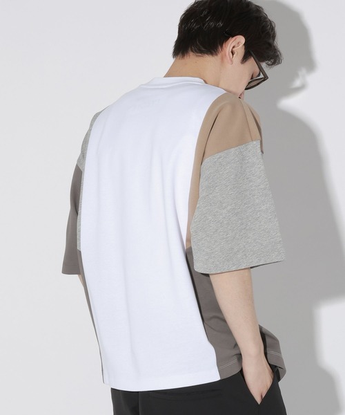 LAKOLE（ラコレ）の「アシンメトリーパネルＴ / 665194（Tシャツ/カットソー・メンズ・ホワイト/ブルー/ブラック・LARGE/MEDIUM）」の7枚目の写真