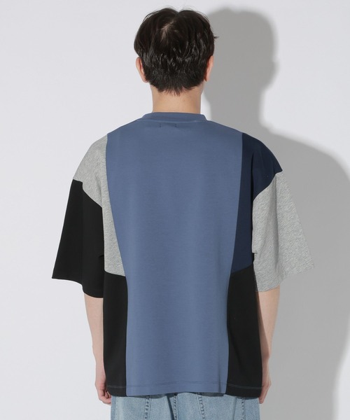 LAKOLE（ラコレ）の「アシンメトリーパネルＴ / 665194（Tシャツ/カットソー・メンズ・ホワイト/ブルー/ブラック・LARGE/MEDIUM）」の16枚目の写真