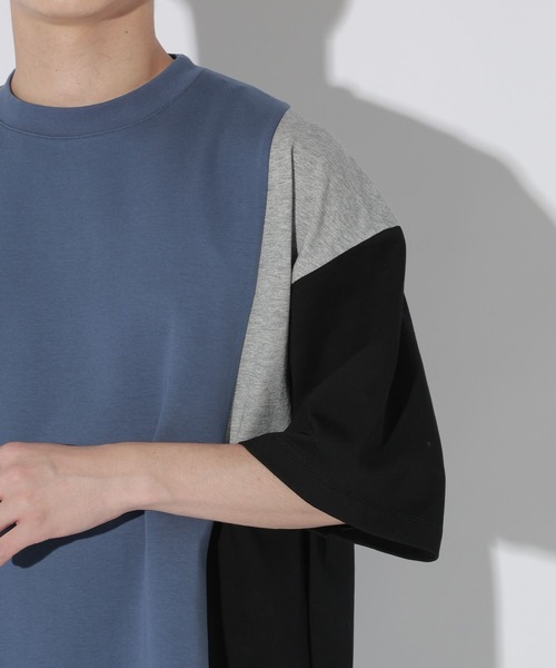 LAKOLE（ラコレ）の「アシンメトリーパネルＴ / 665194（Tシャツ/カットソー・メンズ・ホワイト/ブルー/ブラック・LARGE/MEDIUM）」の18枚目の写真