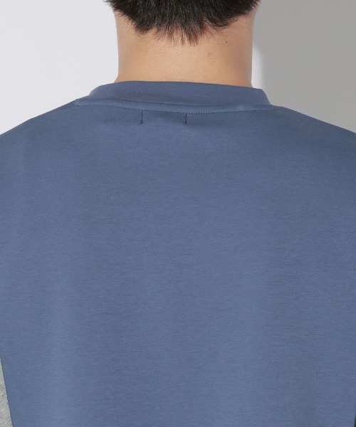 LAKOLE（ラコレ）の「アシンメトリーパネルＴ / 665194（Tシャツ/カットソー・メンズ・ホワイト/ブルー/ブラック・LARGE/MEDIUM）」の20枚目の写真