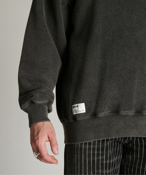 Schott(ショット)の「Schott/ショット/CREW SWEAT LEATHER JACKET MAKES A MAN/クルー スウェット レザー ジャケット メイクスアマン(スウェット・メンズ・ブラック/ダークグリーン・XL/2XL/L/M)」の10枚目の写真