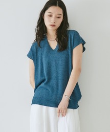 Doux archives | ペーパーヤーンVネックニット(ニット/セーター)