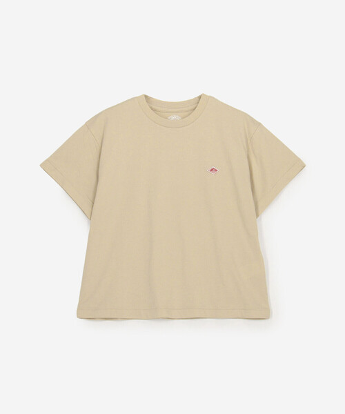 DANTON(ダントン)の「DANTON | クルーネックTシャツ SOLID WOMEN(Tシャツ/カットソー・レディース・ベージュ系その他/ホワイト/ライトグリーン・M/S)」の3枚目の写真
