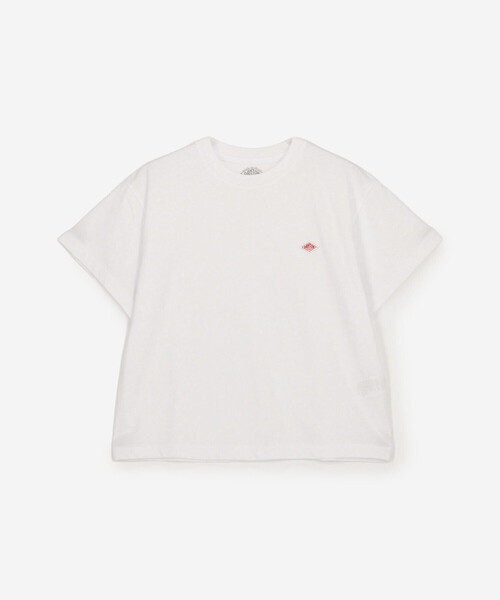 DANTON(ダントン)の「DANTON | クルーネックTシャツ SOLID WOMEN(Tシャツ/カットソー・レディース・ベージュ系その他/ホワイト/ライトグリーン・M/S)」の2枚目の写真
