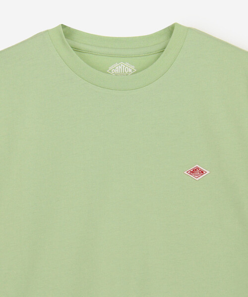 DANTON(ダントン)の「DANTON | クルーネックTシャツ SOLID WOMEN(Tシャツ/カットソー・レディース・ベージュ系その他/ホワイト/ライトグリーン・M/S)」の6枚目の写真
