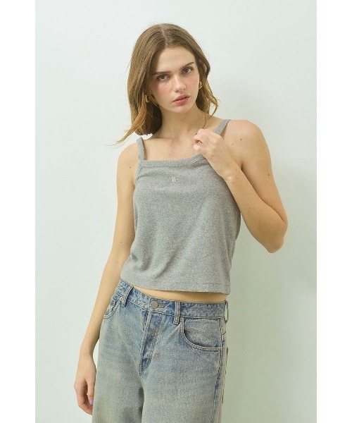ALEXIA STAM（アリシアスタン）の「Terry Cloth Camisole /パイル地 キャミソール（キャミソール・レディース・ホワイト/ブラウン/グレー・L/M/S）」の3枚目の写真