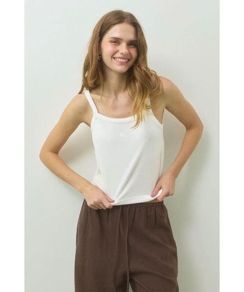 ALEXIA STAM（アリシアスタン）の「Terry Cloth Camisole /パイル地 キャミソール（キャミソール・レディース・ホワイト/ブラウン/グレー・L/M/S）」の2枚目の写真