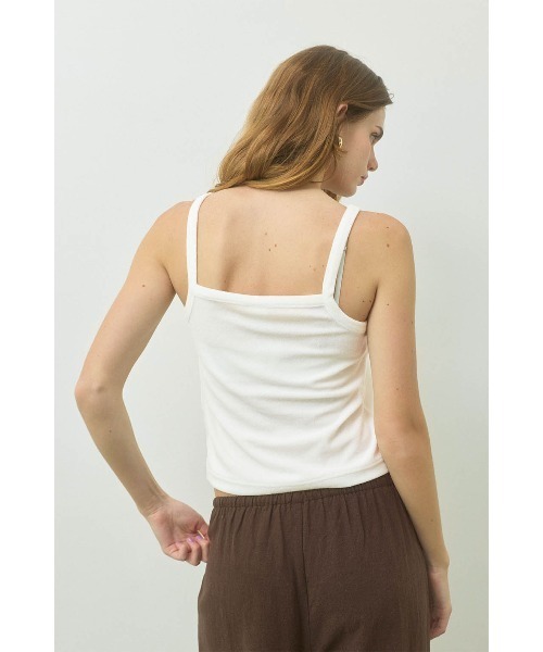 ALEXIA STAM（アリシアスタン）の「Terry Cloth Camisole /パイル地 キャミソール（キャミソール・レディース・ホワイト/ブラウン/グレー・L/M/S）」の5枚目の写真