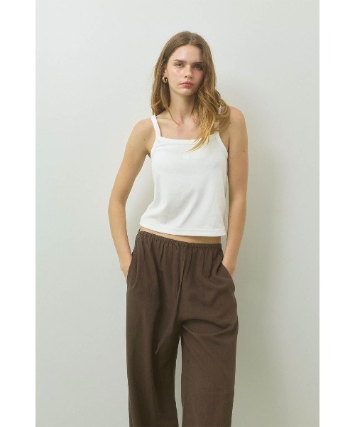 ALEXIA STAM（アリシアスタン）の「Terry Cloth Camisole /パイル地 キャミソール（キャミソール・レディース・ホワイト/ブラウン/グレー・L/M/S）」の7枚目の写真