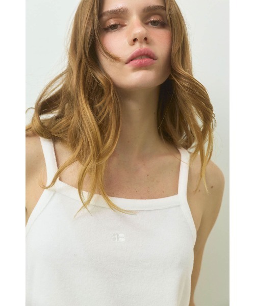 ALEXIA STAM（アリシアスタン）の「Terry Cloth Camisole /パイル地 キャミソール（キャミソール・レディース・ホワイト/ブラウン/グレー・L/M/S）」の8枚目の写真