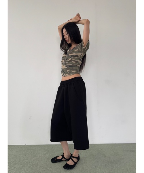 Didot.showroom(ディドット ショールーム)の「【DIDOT.】ワッフルカモフラT(Tシャツ/カットソー・レディース・グレー/ベージュ・FREE)」の14枚目の写真
