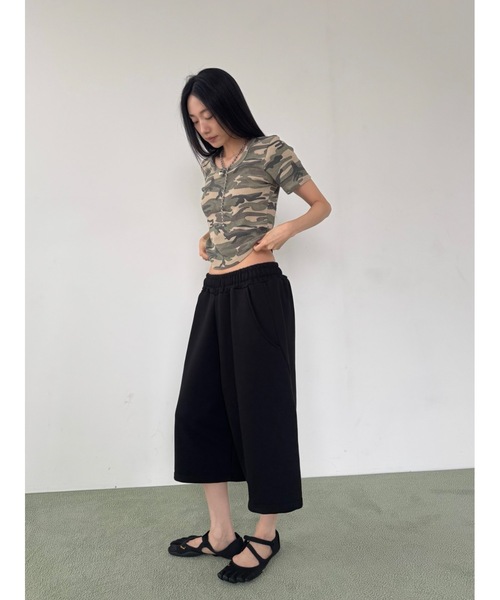 Didot.showroom(ディドット ショールーム)の「【DIDOT.】ワッフルカモフラT(Tシャツ/カットソー・レディース・グレー/ベージュ・FREE)」の15枚目の写真