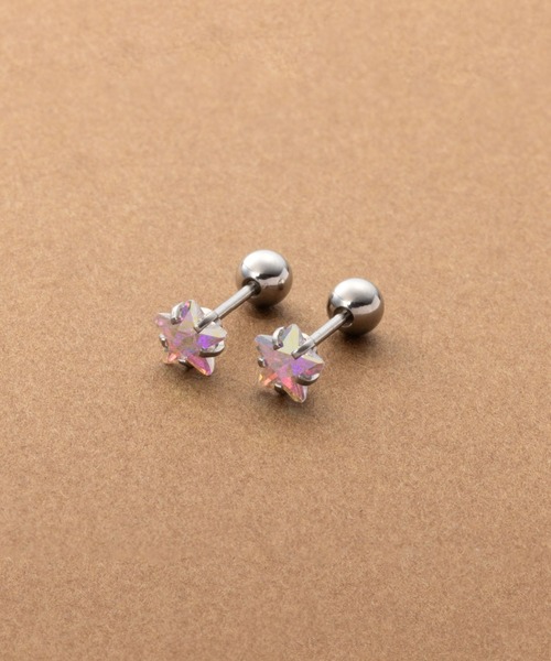 Cream dot.(クリームドット)の「【サージカルステンレス】選べるサイズ展開!スタービジューのステンレス製ネジロックピアス(ピアス(両耳用)・レディース・シルバー/ゴールド/シルバー系その他・#4/#5/#6/#3)」の15枚目の写真