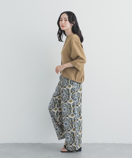 URBAN RESEARCH DOORS（アーバンリサーチドアーズ）の「ノーカラーバックギャザーブラウス（シャツ/ブラウス・レディース・ブラック/ベージュ・FREE）」の18枚目の写真