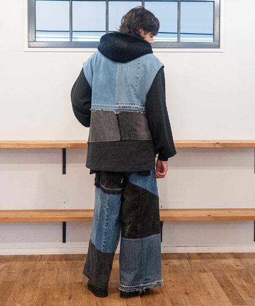 masterkey(マスターキー)の「mp15029- RE- CLOAK-PT リメイクラップワイドパンツ(MK27A-P-15)(その他パンツ・メンズ・マルチ・FREE)」の4枚目の写真