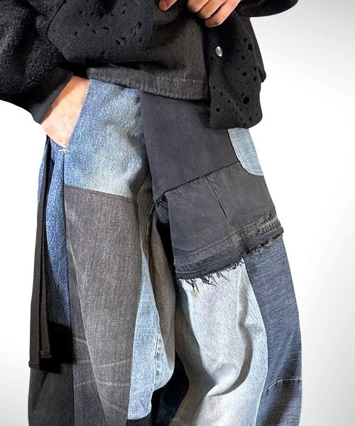 masterkey(マスターキー)の「mp15029- RE- CLOAK-PT リメイクラップワイドパンツ(MK27A-P-15)(その他パンツ・メンズ・マルチ・FREE)」の9枚目の写真